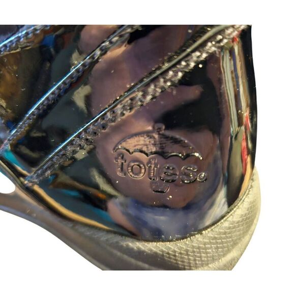 Totes Bella Boots WMS 7 MED Ankle Quilted Boots Black Faux Fur Leather Side Zip. - Picture 4 of 6